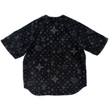 Louis Vuitton Monogram Denim Baseball Jersey Black