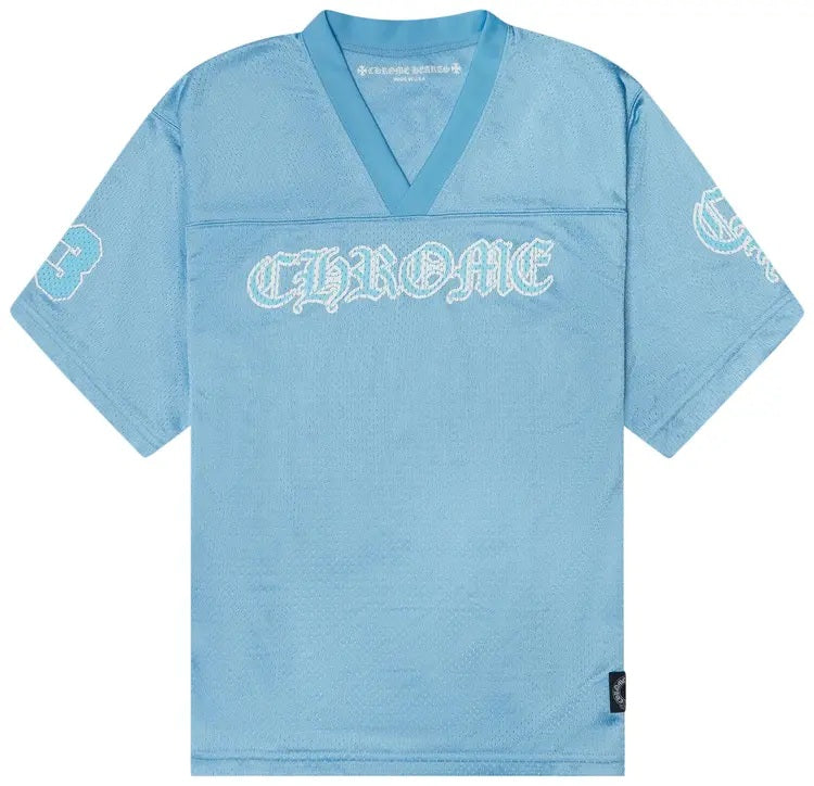 Chrome Hearts Mesh Short Sleeve Jersey Blue