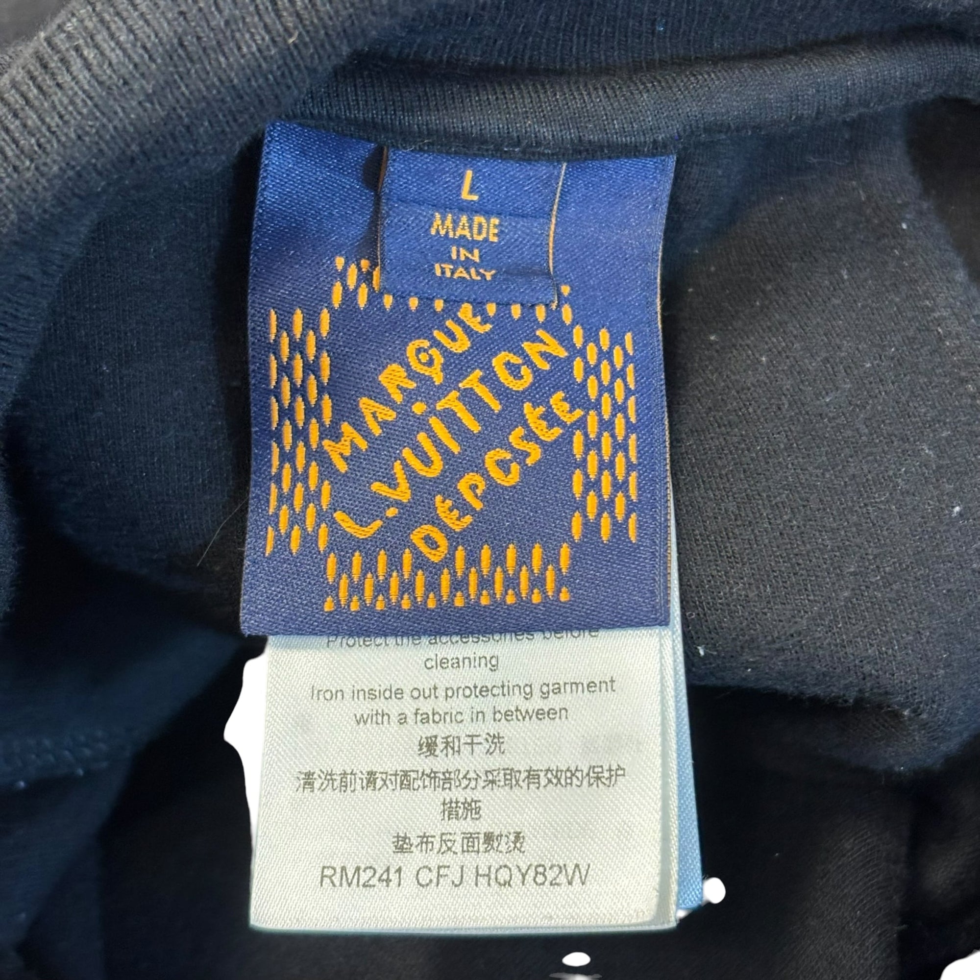 Louis Vuitton Embroidered Jersey Shorts Black