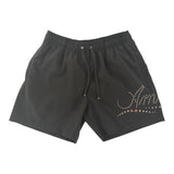 Amiri Logo Studded Drawstring Shorts Black