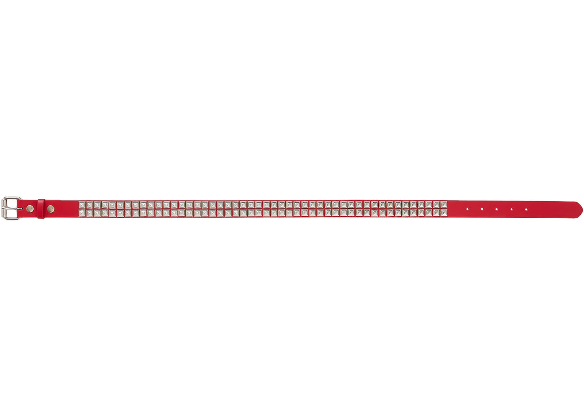 Supreme Studded Leather Belt (SS26) Red