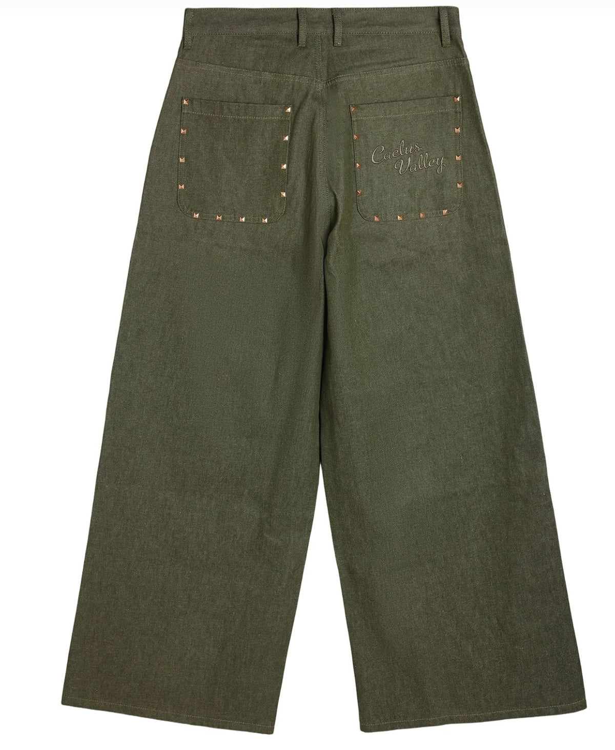 Cactus Valley Studded Fatigue Pants Green