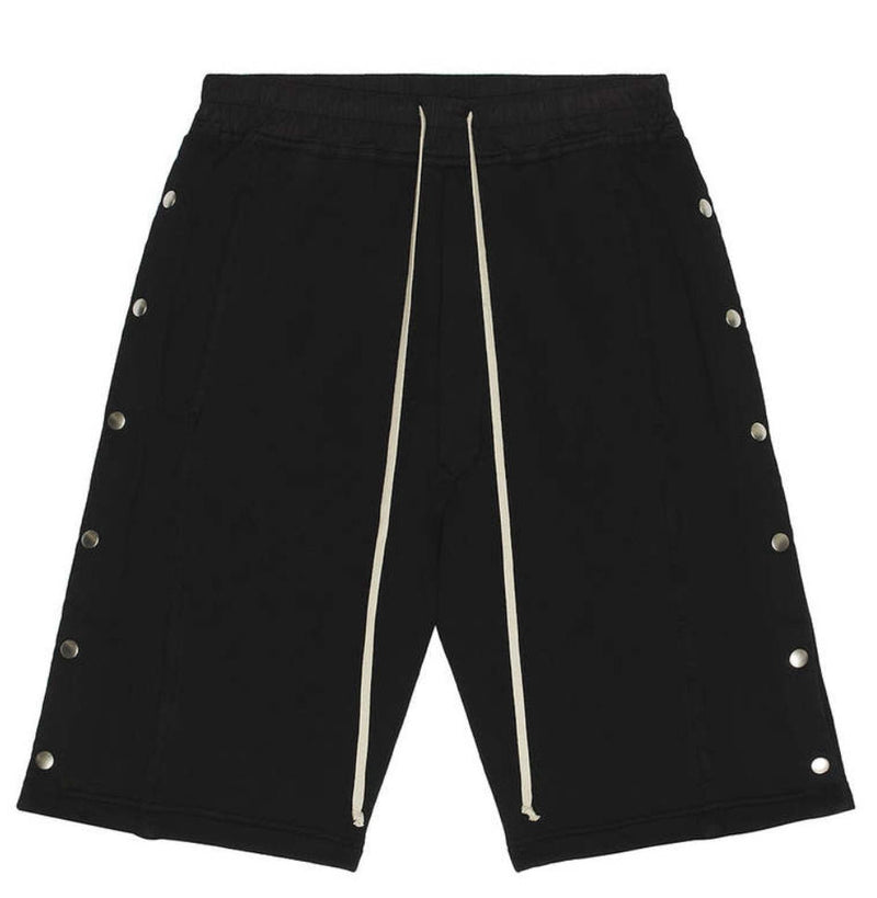 Rick Owens Wide Pusher Shorts Black