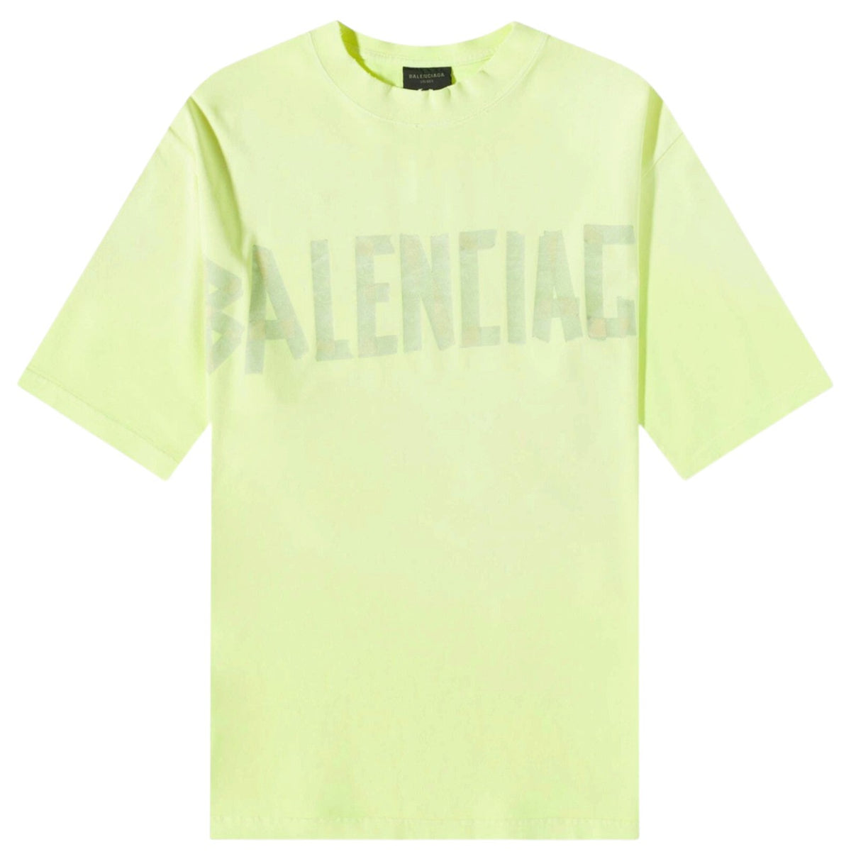Balenciaga Tape Type T-Shirt Fluo Yellow