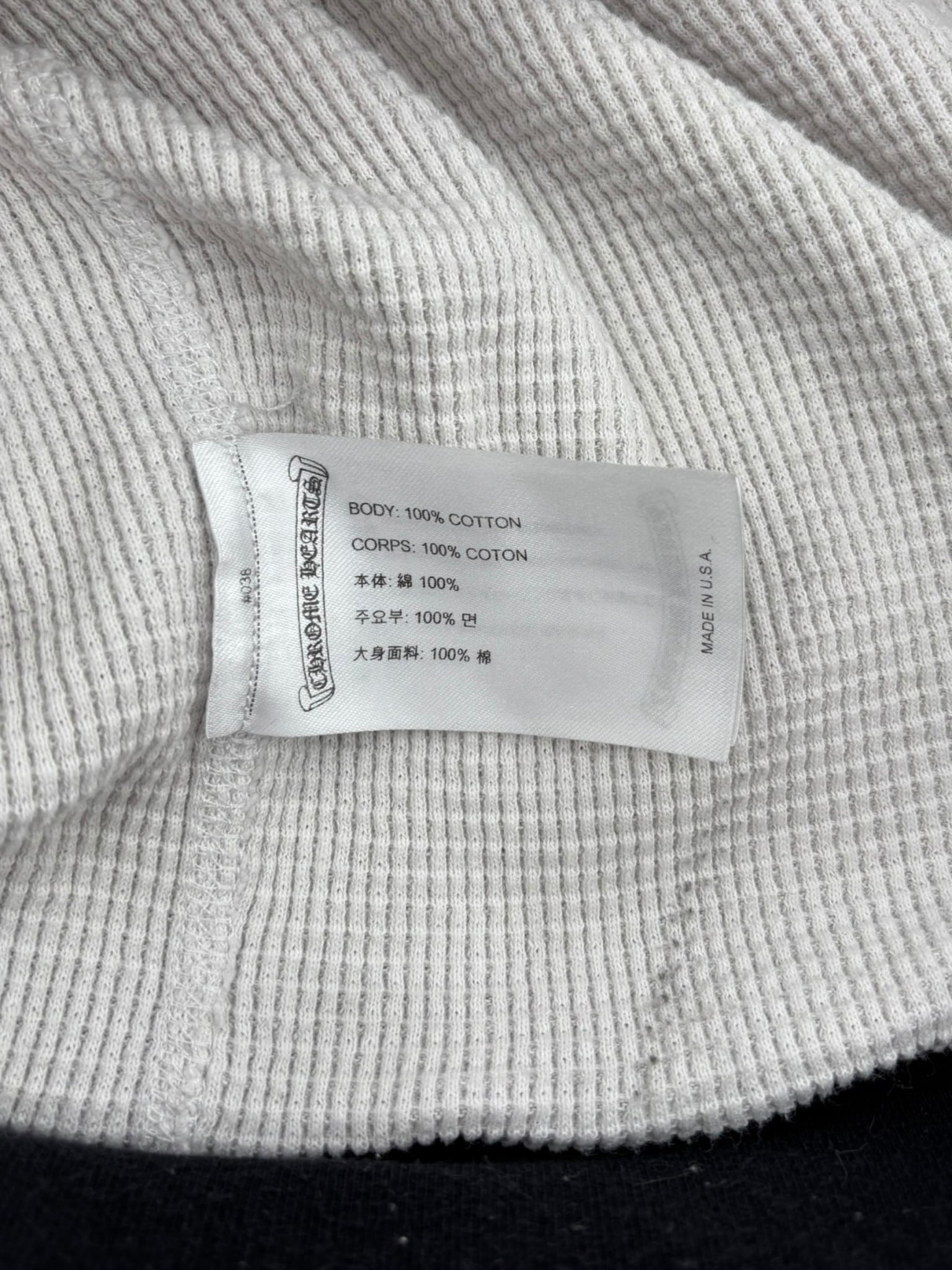 Chrome Hearts Matty Boy Caution Thermal Zip Up Hoodie Camo