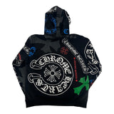 Chrome Hearts Stencil Hoodie Black