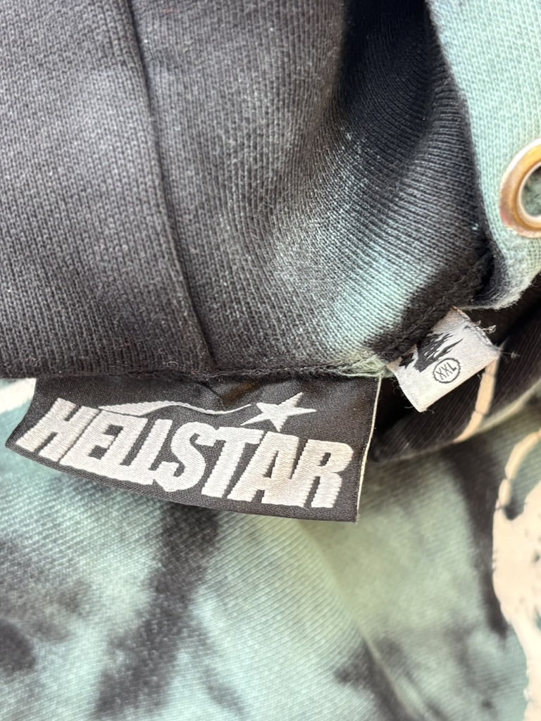Hellstar Marble Paradise Hoodie Green
