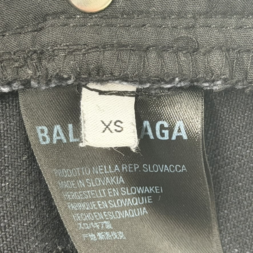 Balenciaga Waxed Denim Black