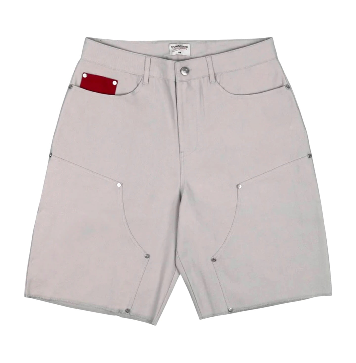 Commons Canvas Double Knee Shorts Grey