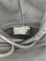 Balenciaga Mens New Copyright Medium Fit Hoodie Black