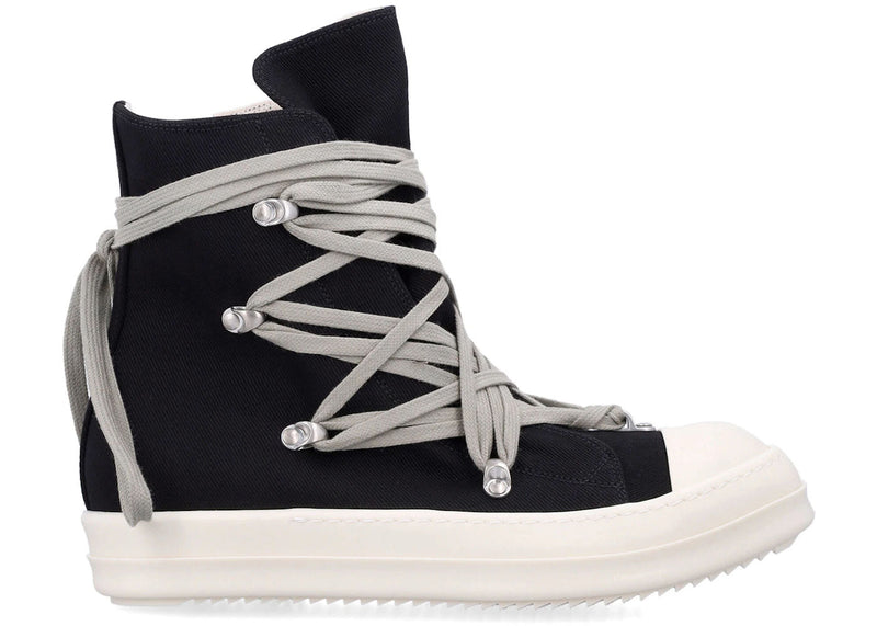 Rick Owens DRKSHDW Temple Megalace Sneaks Black Milk