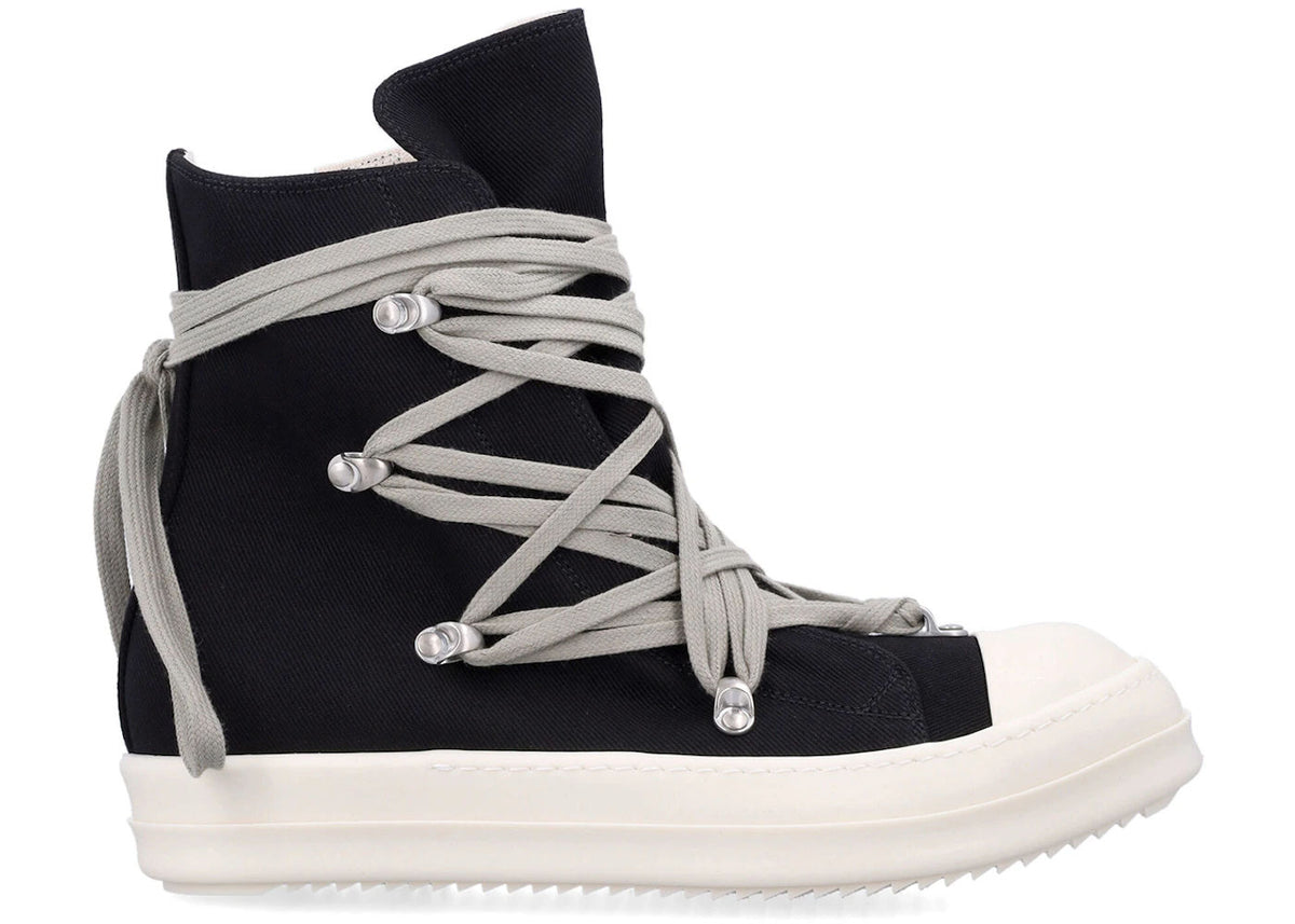 Rick Owens DRKSHDW Temple Megalace Sneaks Black Milk