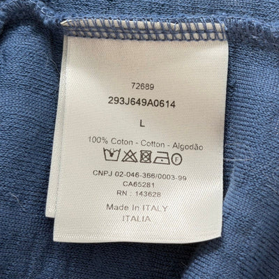 Dior Oblique Relaxed Longsleeve Shirt Blue - Lightly Worn