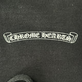 Chrome Hearts Scroll Logo Thermal Zip-Up Hoodie Black