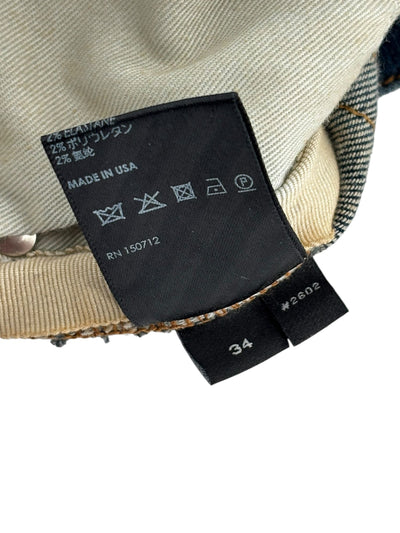 Amiri Mx1 Blue Flannel Ribbed - Lightly Worn