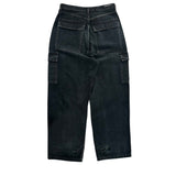 Balenciaga Wide Leg Cargo Jeans Black