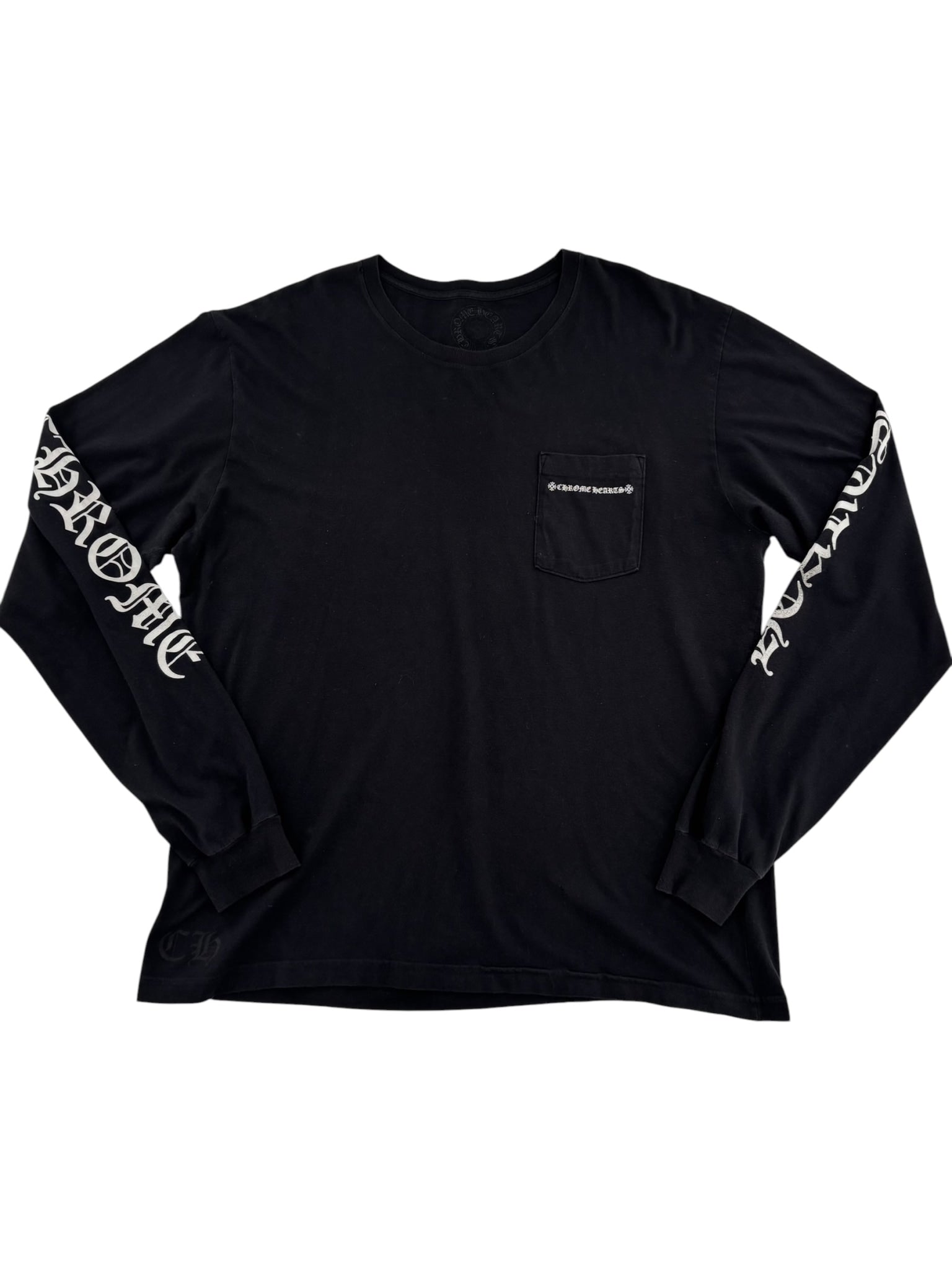 Chrome Hearts Spine Cemetery Cross Long-Sleeve Tee