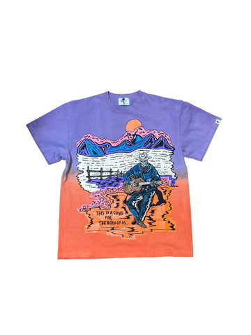 Warren Lotas The Singer Ombre Tee "Purple Orange"