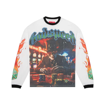 Godspeed Life's a Gamble Longsleeve Tee "White/Black"