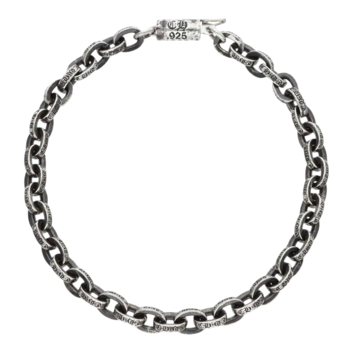 Chrome Hearts Paper Chain Silver Bracelet 8"