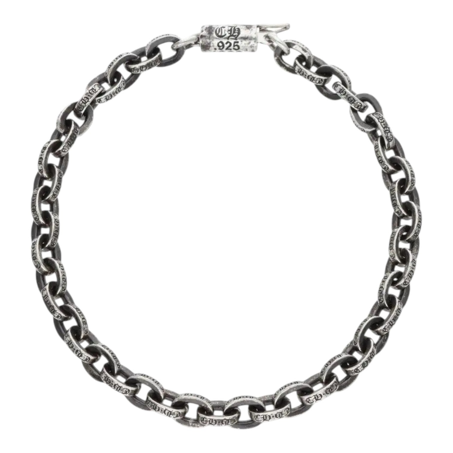 Chrome Hearts Paper Chain Silver Bracelet 8"