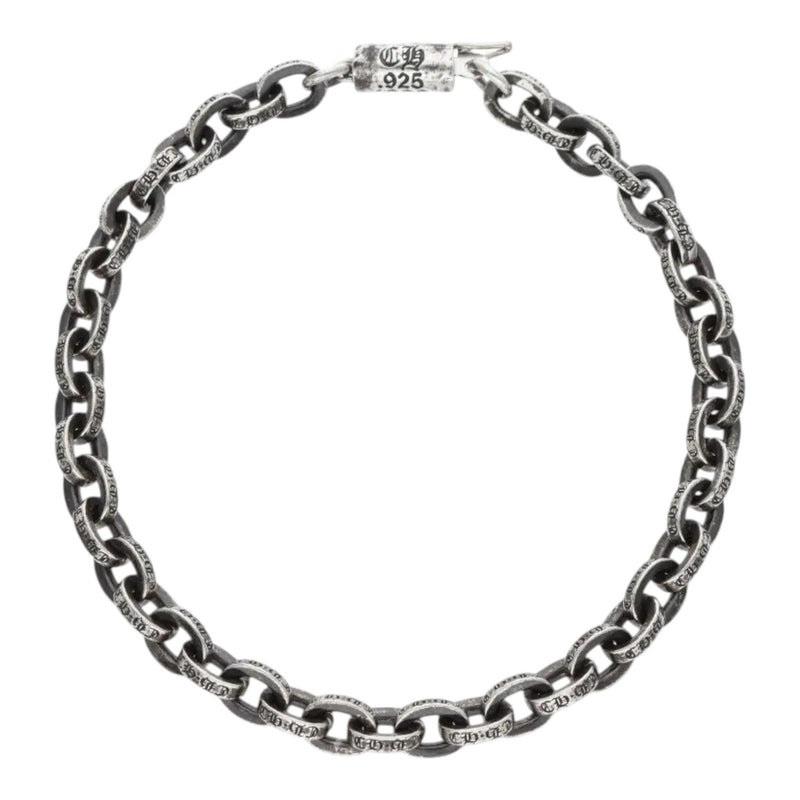 Chrome Hearts Paper Chain Silver Bracelet 8"