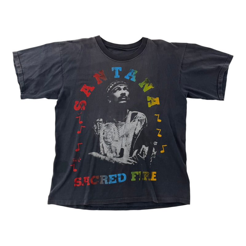 Vintage Santana Sacred Fire 1994 Tee Black