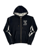 Louis Vuitton Graphic Intarsia Zip-Up Hoodie