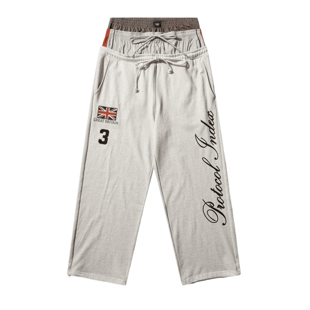 Protocol 3 Layered Sweat Pants White