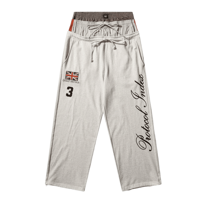 Protocol 3 Layered Sweat Pants White