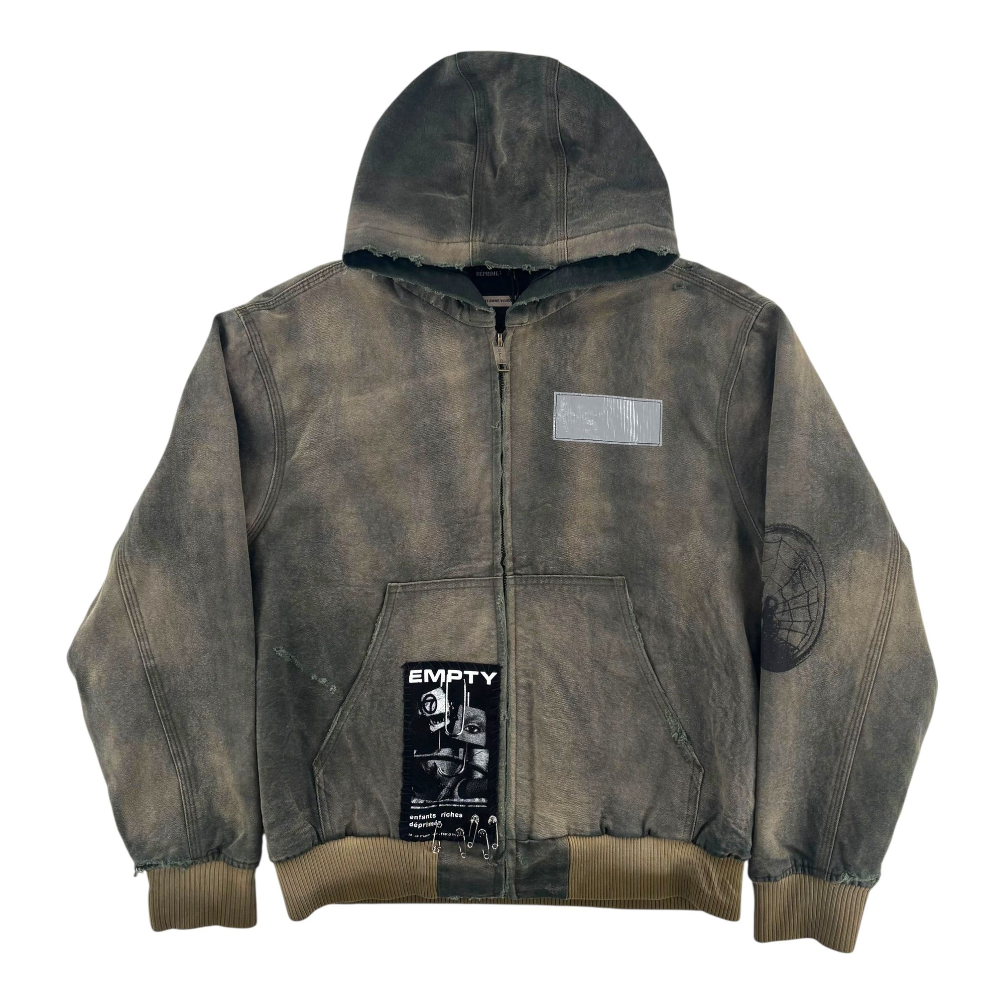 ERD War Started Hooded Work Jacket Crust Olive