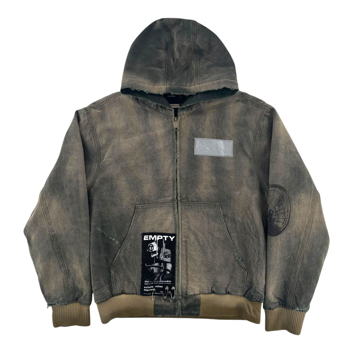 ERD War Started Hooded Work Jacket Crust Olive