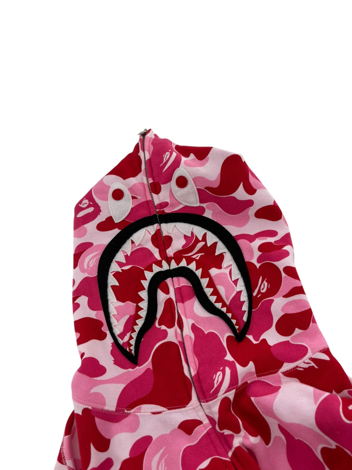Bape ABC Full Zip Camo Hoodie Pink