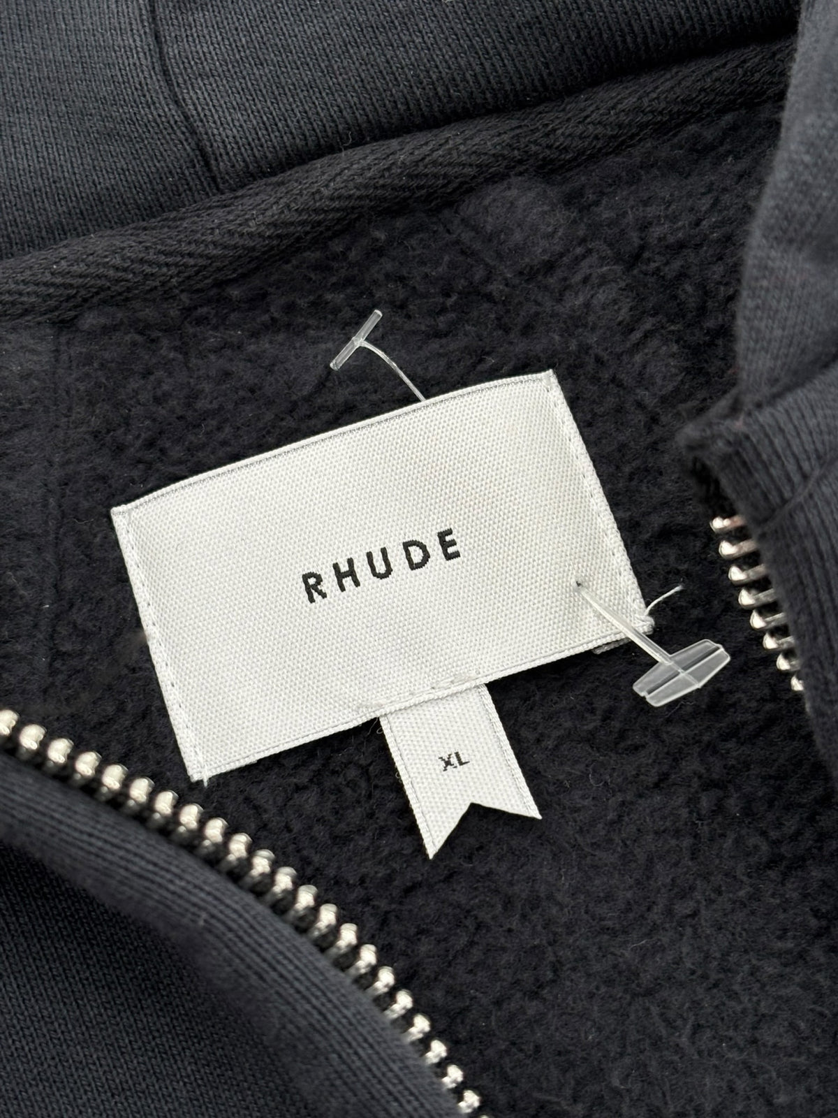 Rhude Eagle Pass Zip Up Hoodie Navy