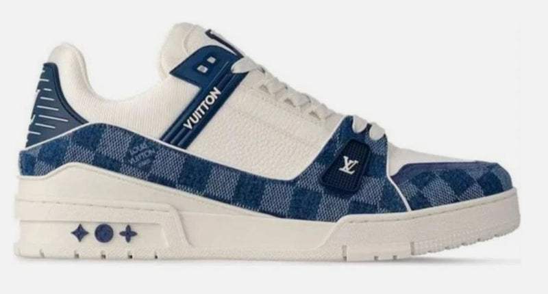 Louis Vuitton Trainer Denim White Blue