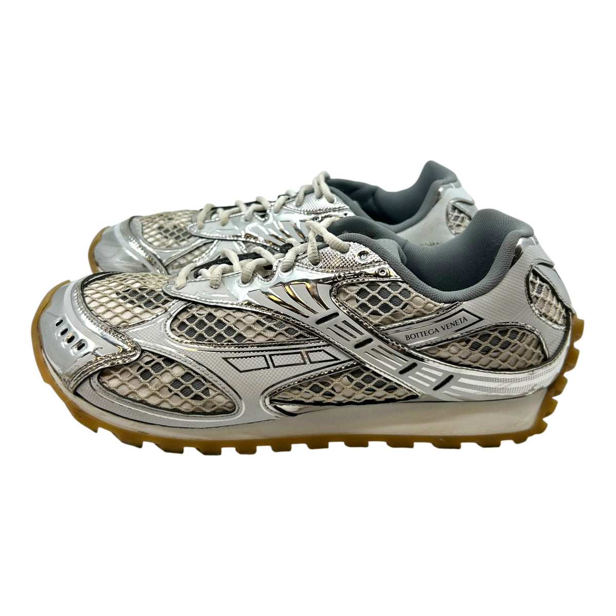 Bottega Veneta Orbit Sneaker Silver White