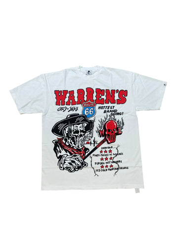 Warren Lotas Gas and Snax Tee "White"