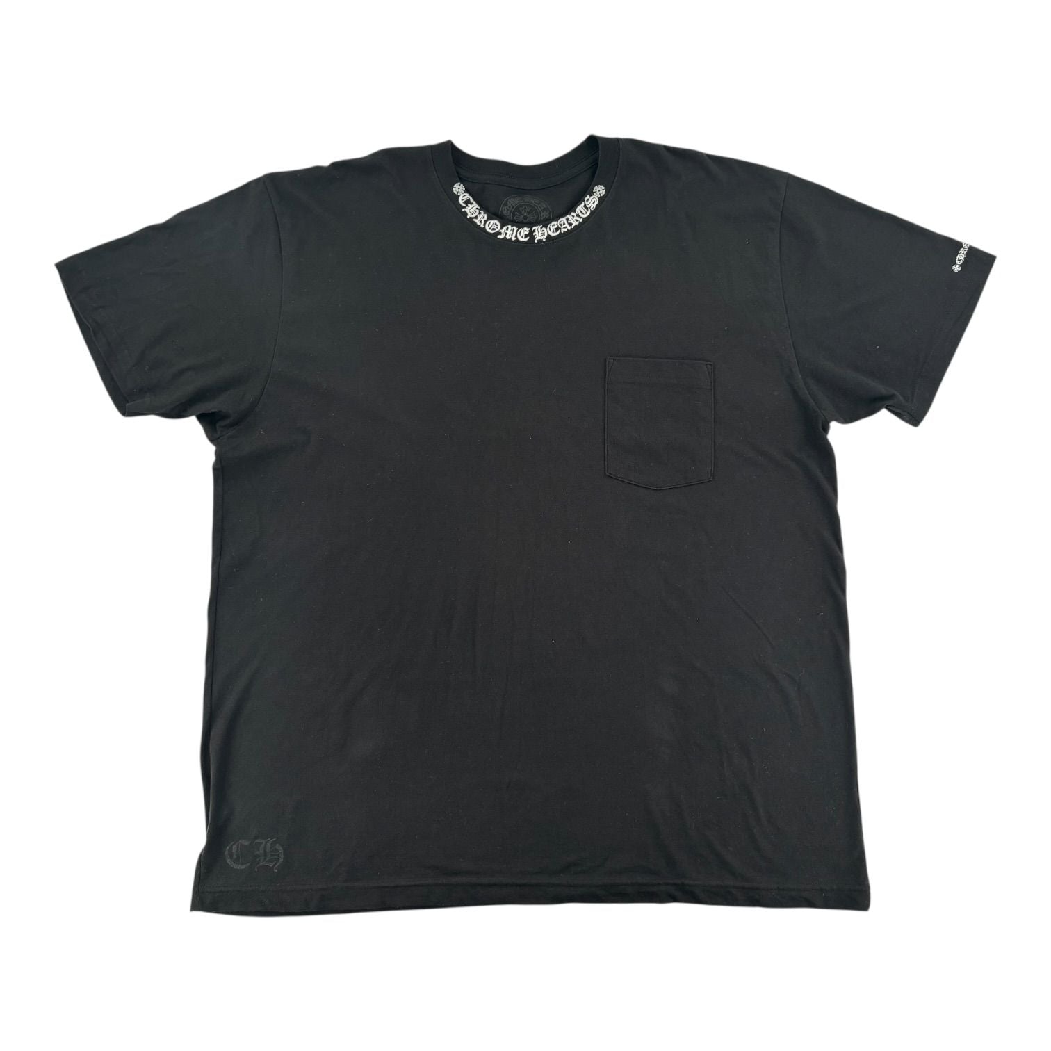 Chrome Hearts Short Sleeve Pocket Crew T-shirt Black