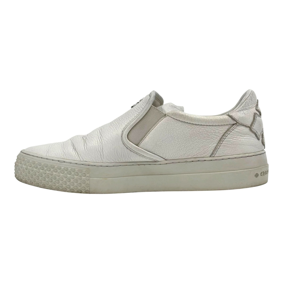 Chrome Hearts Slip On Leather Sneaker White