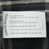 Chrome Hearts Cross Patch Plaid Flannel Pants Grey