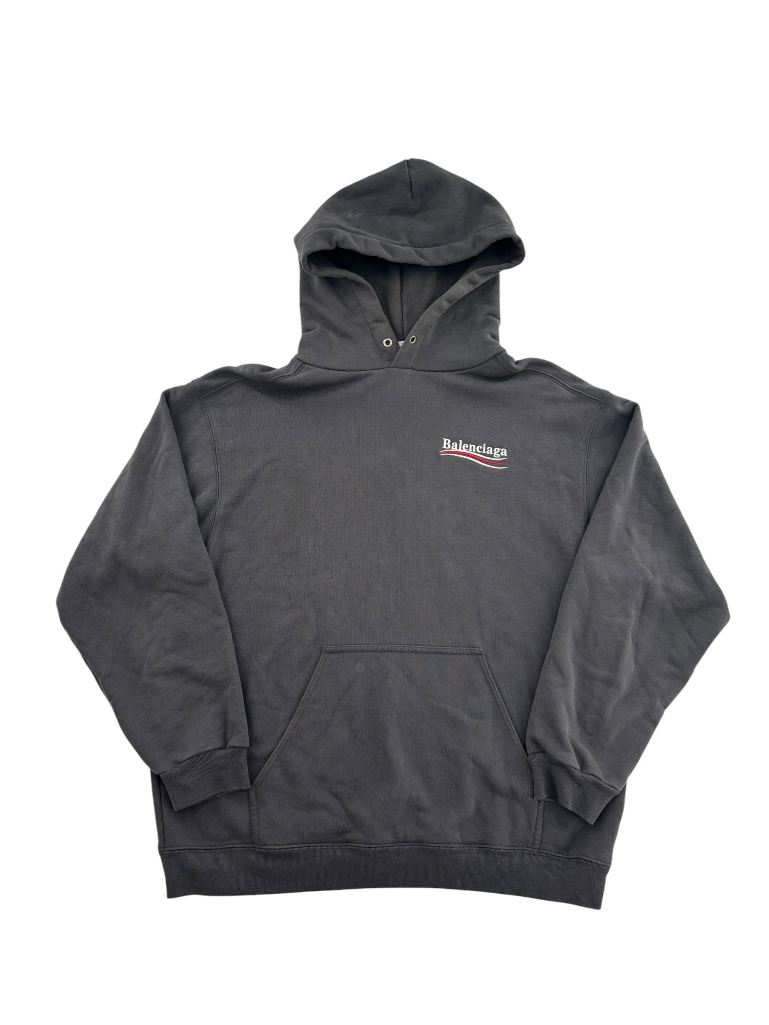 Balenciaga Political Campaign Hoodie Grey