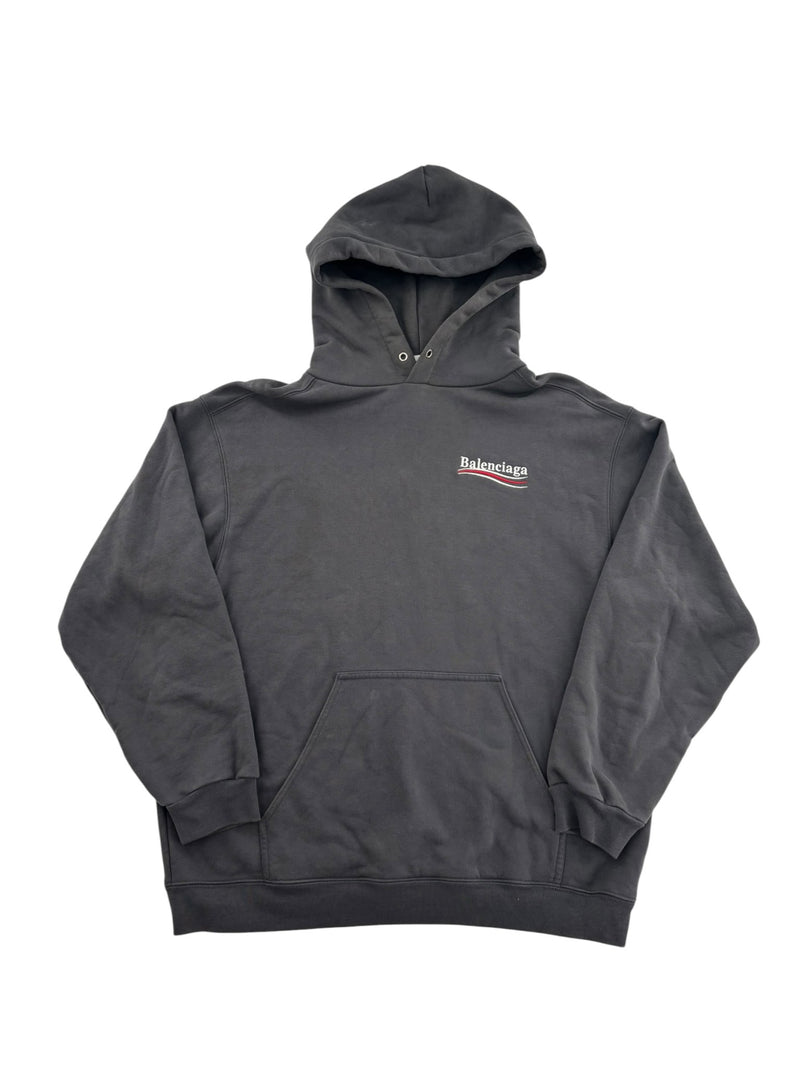 Balenciaga Political Campaign Hoodie Grey