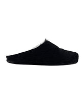 Marni Long Hair Calfskin Fussbett Sabot Mule Black