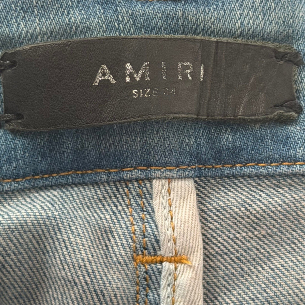 Amiri Distressed Jeans Dark Blue