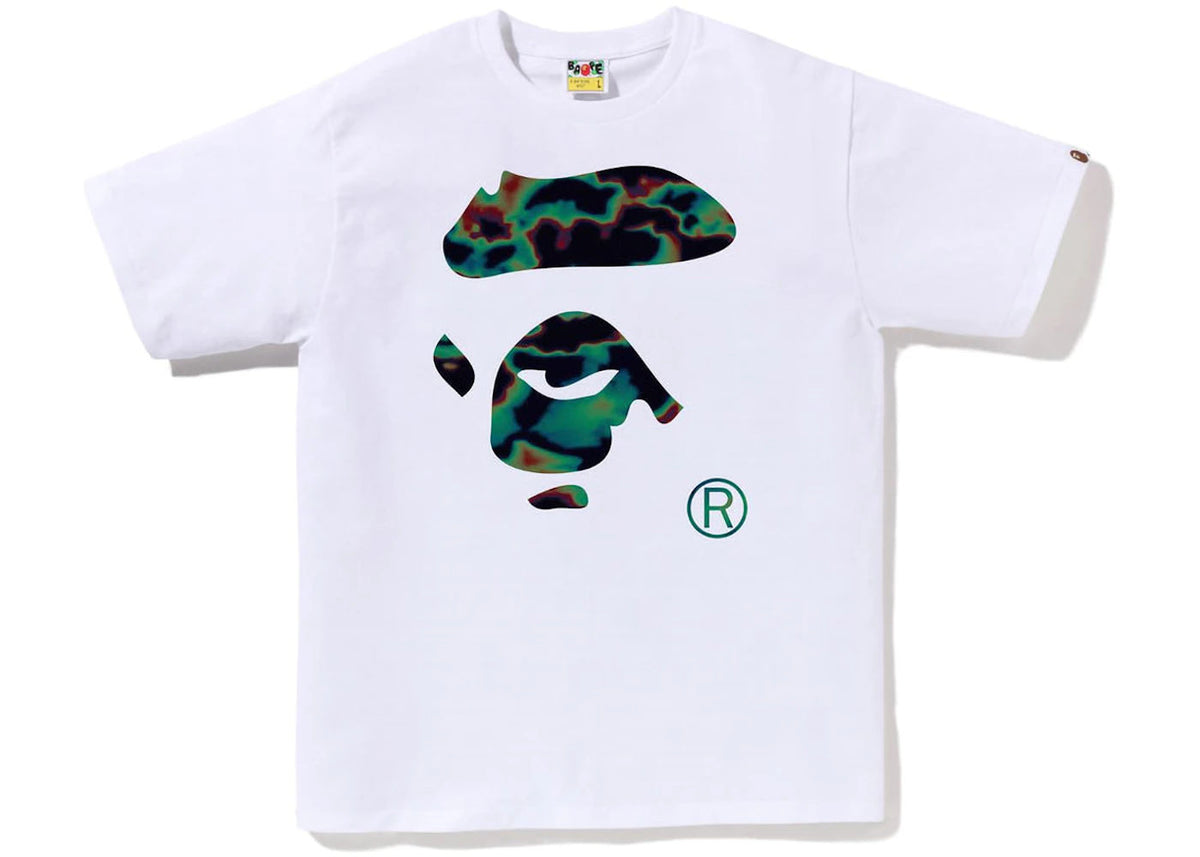 BAPE Thermography Ape Face Tee White