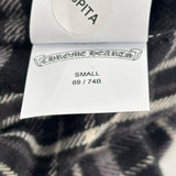 Chrome Hearts After School Cross Patch Flannel Shorts Grey
