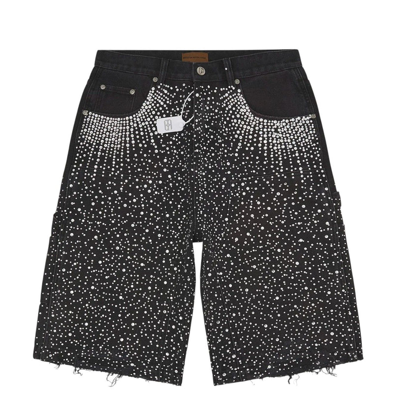Birth Of Royal Child Diamond Jorts "Black"