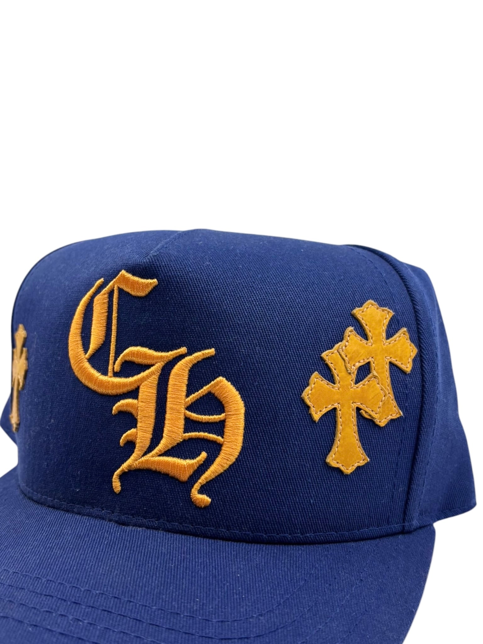 Chrome Hearts Cross Patch Cap Blue/Yellow