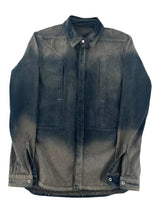 Rick Owens Fogpocket Denim Outershirt Darkdust