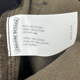 Chrome Hearts Cross Leather Patch Carpenter Shorts Brown